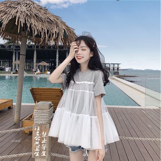 ÁO PHÔNG PHỐI LƯỚI ULZZANG