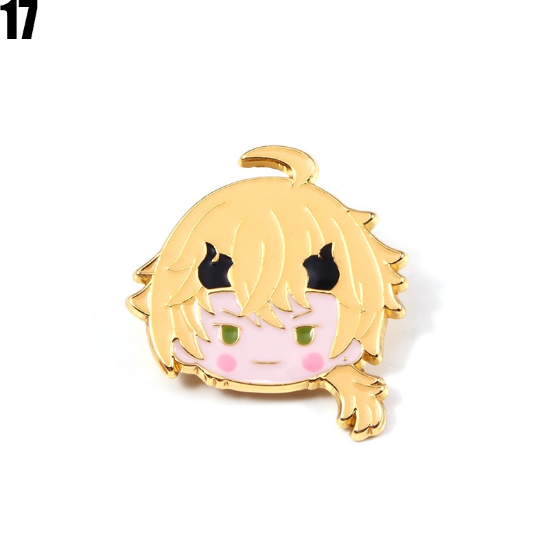Genshin impact brooch Huy hiệu cài áo họa tiết cây quạt dễ thương bắt mắt