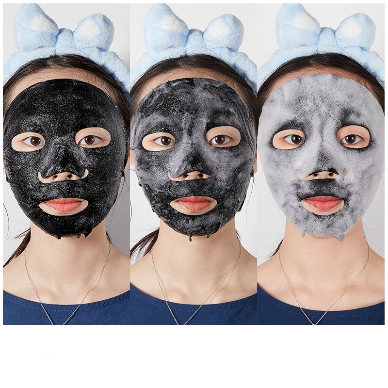 Mặt nạ sủi bọt SOWBAF thải độc Black Sea Salt Moist Foam Mask làm sạch lỗ chân lông mụn đầu đen Giá Tốt