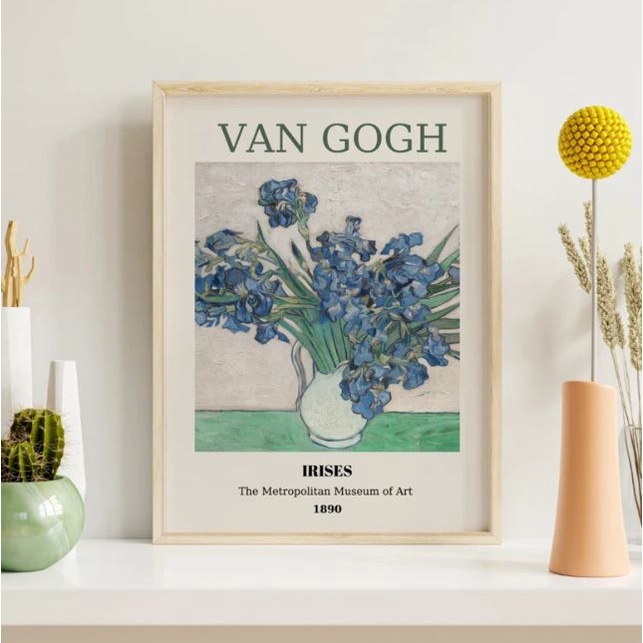 Set 6 tranh canvas treo tường Matisse tặng kèm bộ đinh treo