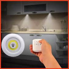 Đèn led dán tường thông minh 💡 𝑺𝑰𝑬̂𝑼 𝑺𝑨́𝑵𝑮💡  treo cầu thang phòng ngủ gắn tủ trang trí - Bộ 3 bóng mini Điều khiển từ xa