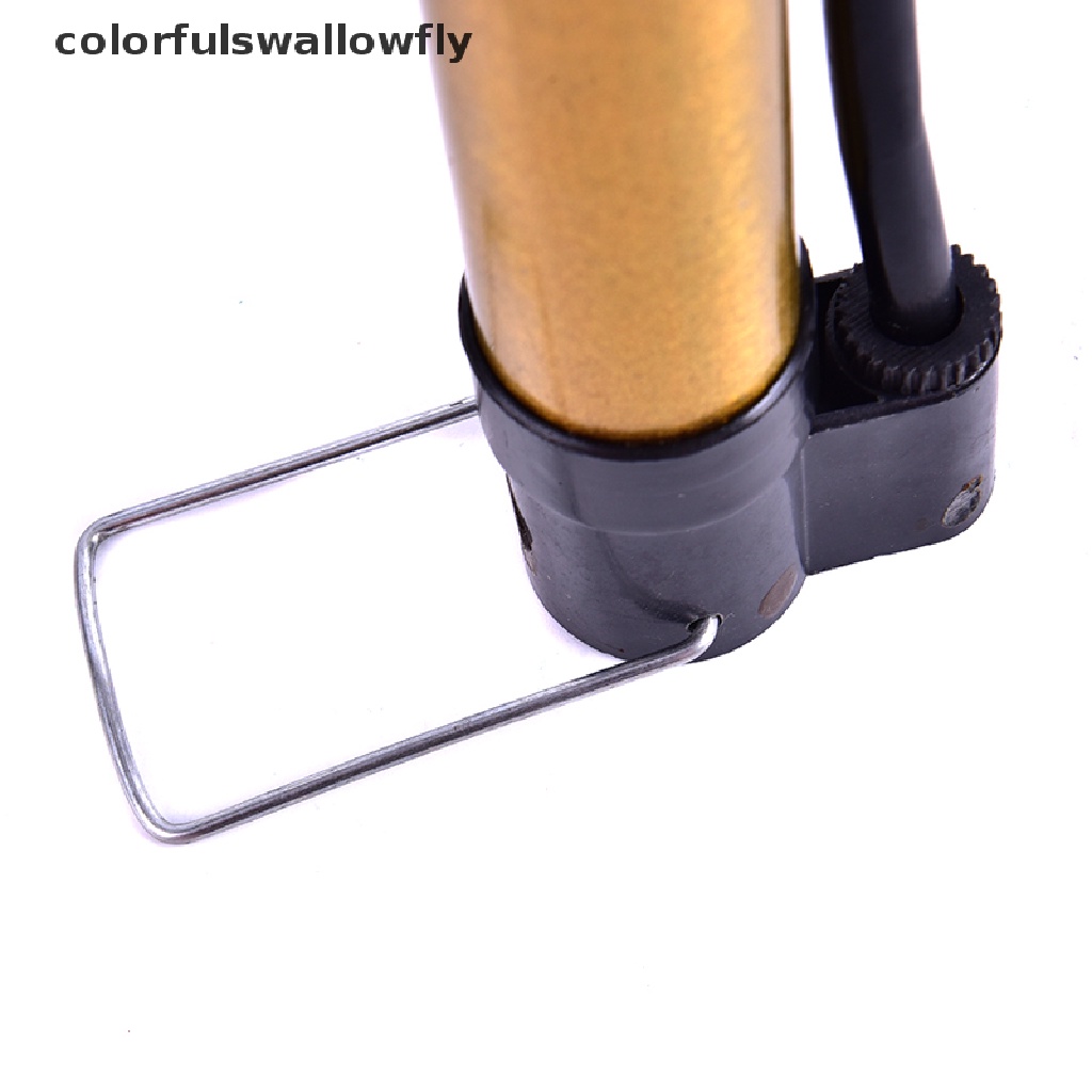 Ống bơm xe đạp mini áp suất cao bằng kim loại nhiều màu tiện dụng