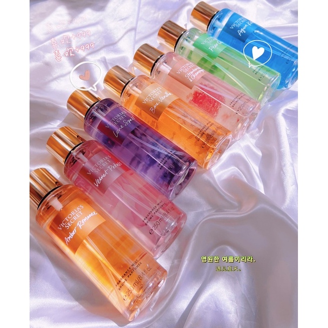 Xịt thơm Victoria's Secret - Temptaition / Aqua Kiss & Pure Seduction
