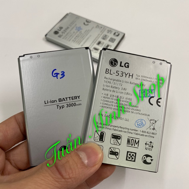 Pin LG G3 BL-53YH/F460/F400/D850/D855