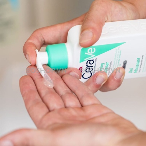 Sữa rửa mặt CeraVe Foaming Facial Cleanser cho da thường - da dầu