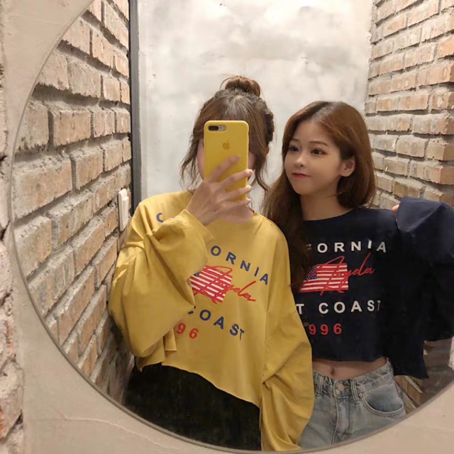 Áo croptop cờ mỹ 1996 HSU0819