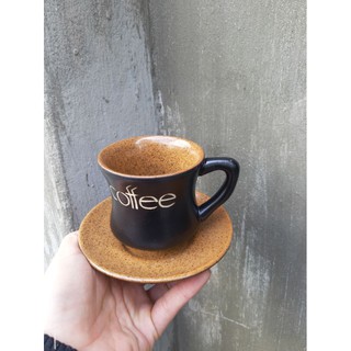 Bộ cốc + đĩa cafe nóng̣ (5 bộ) ̣