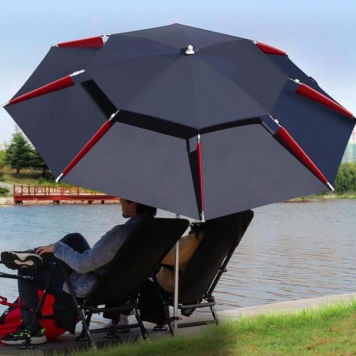 Ô Câu Cá Ô Dù Che Nắng Che Mưa Ô Câu Cá 2 Tầng Dã Ngoại Cao Cấp KK14 đồ câu FISHING_HD