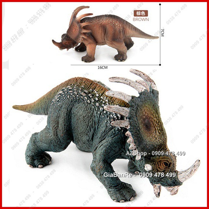 Mô Hình Khủng Long Tê Giác Sừng Triceraptor - 15cm - 7737