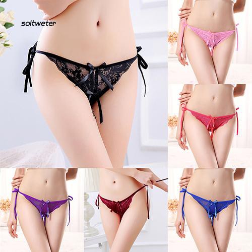 Quần lót lọt khe phối ren phong cách quyến rũ dành cho nữ