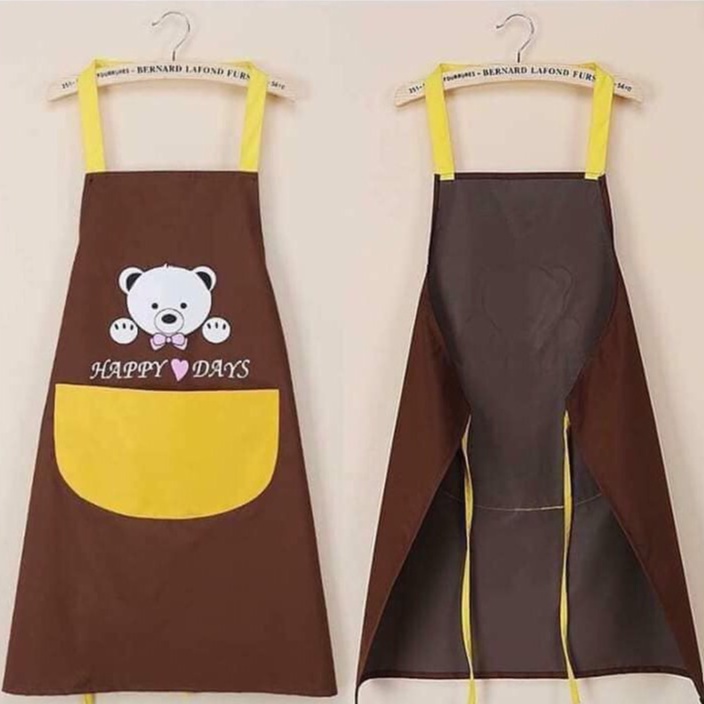 Tạp dề in hình gấu dễ thương