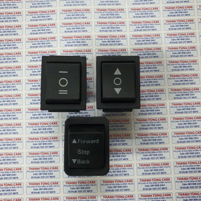 Công tắc Tiến -  Lùi 3 chế độ cho xe ô tô điện trẻ em 6V và 12V