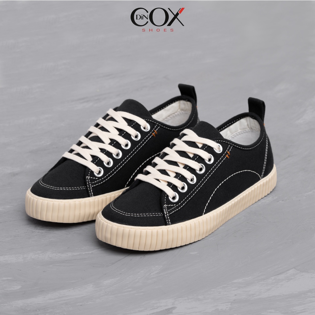 Giày Sneaker Vải Unisex DINCOX D27 Đơn Giản Hiện Đại Black