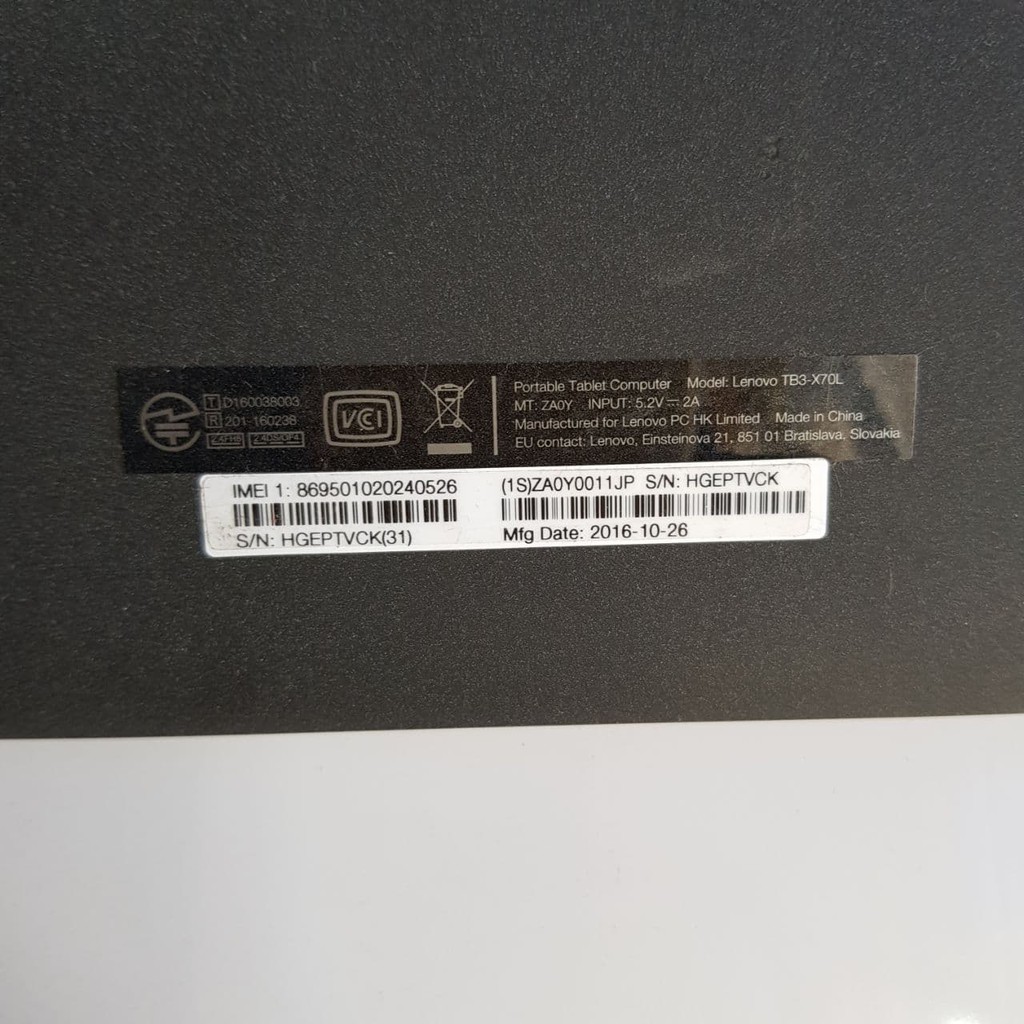 Máy tính bảng Lenovo TB3- X70F - hàng cao cấp giá rẻ | BigBuy360 - bigbuy360.vn