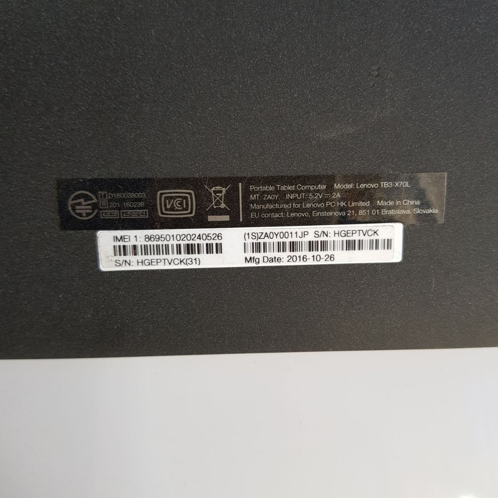 Máy tính bảng Lenovo TB3- X70F - hàng cao cấp giá rẻ