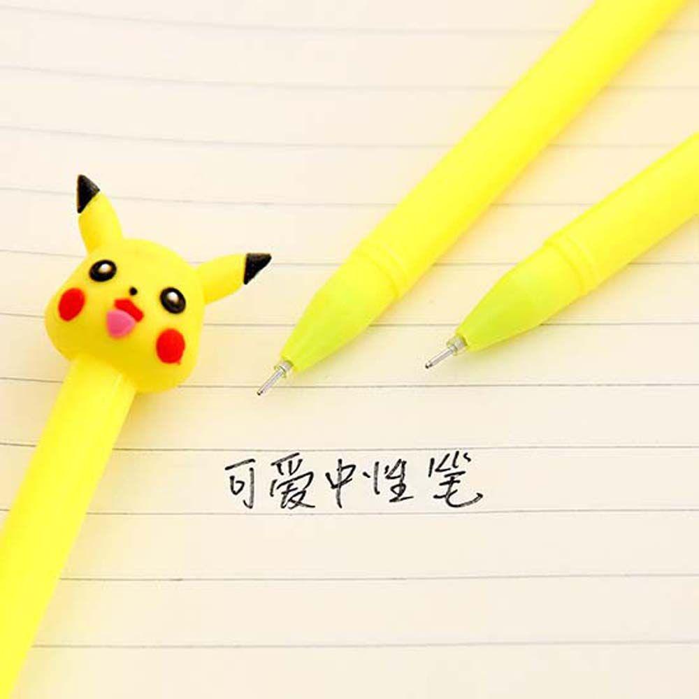 Bút Mực Đen Ngòi 0.5mm In Hình Pikachu Dễ Thương