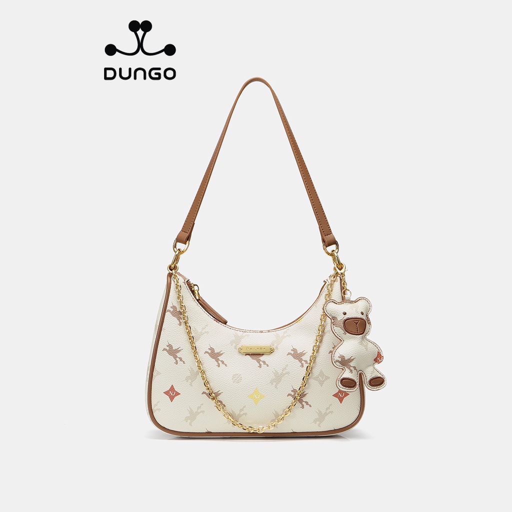 Túi Xách NUCELLE Dáng Thuyền Gấu Nâu/ Xanh NU1172052