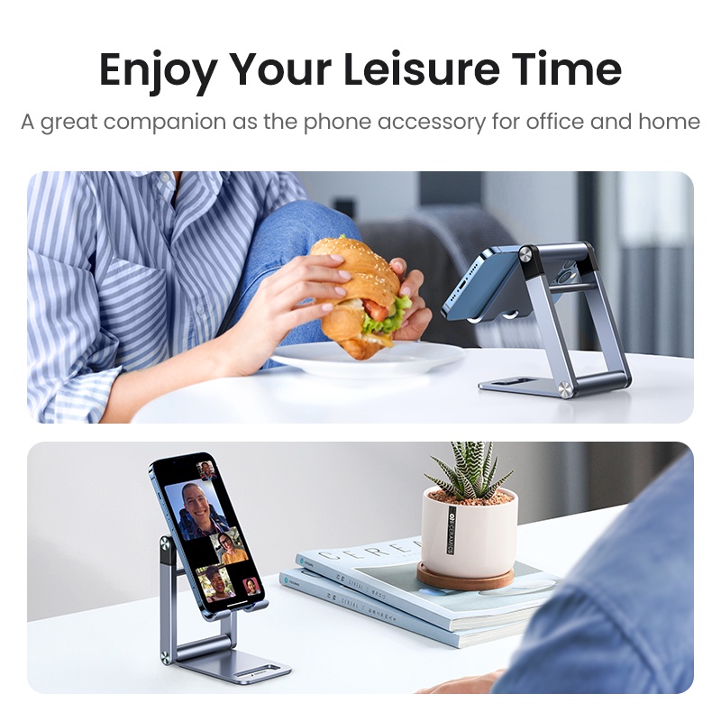 Ugreen Giá Đỡ Điện Thoại Bằng Nhôm Cho iPhone 13 12 Xiaomi Samsung Huawei