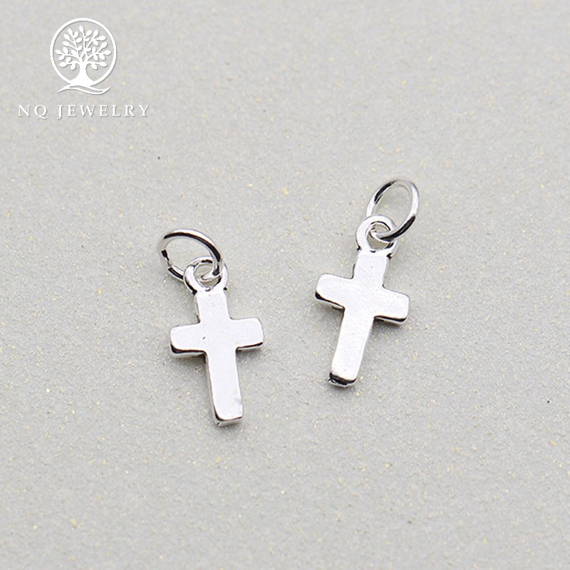 Combo 5 charm bạc thánh giá treo 10*5.4mm - Ngọc Qúy Gemstones