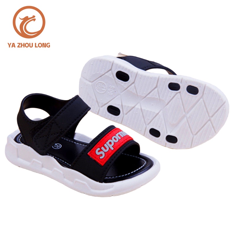 YA ZHOU LONG Giày sandal  quai dán chống trơn trượt thời trang cho bé trai