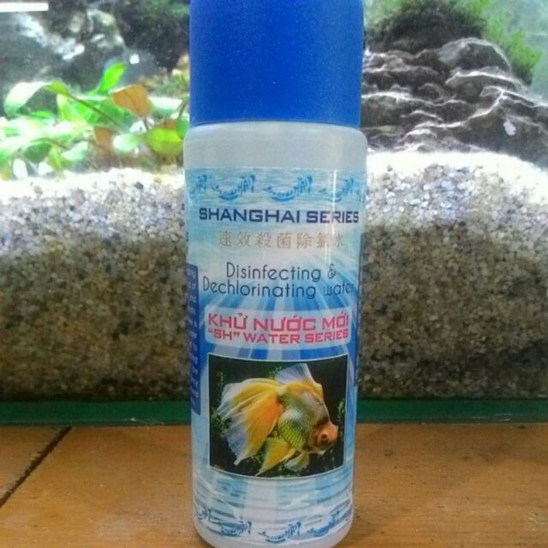 Dung dịch khử Clo cho nước mới hồ cá (chai 150ml)