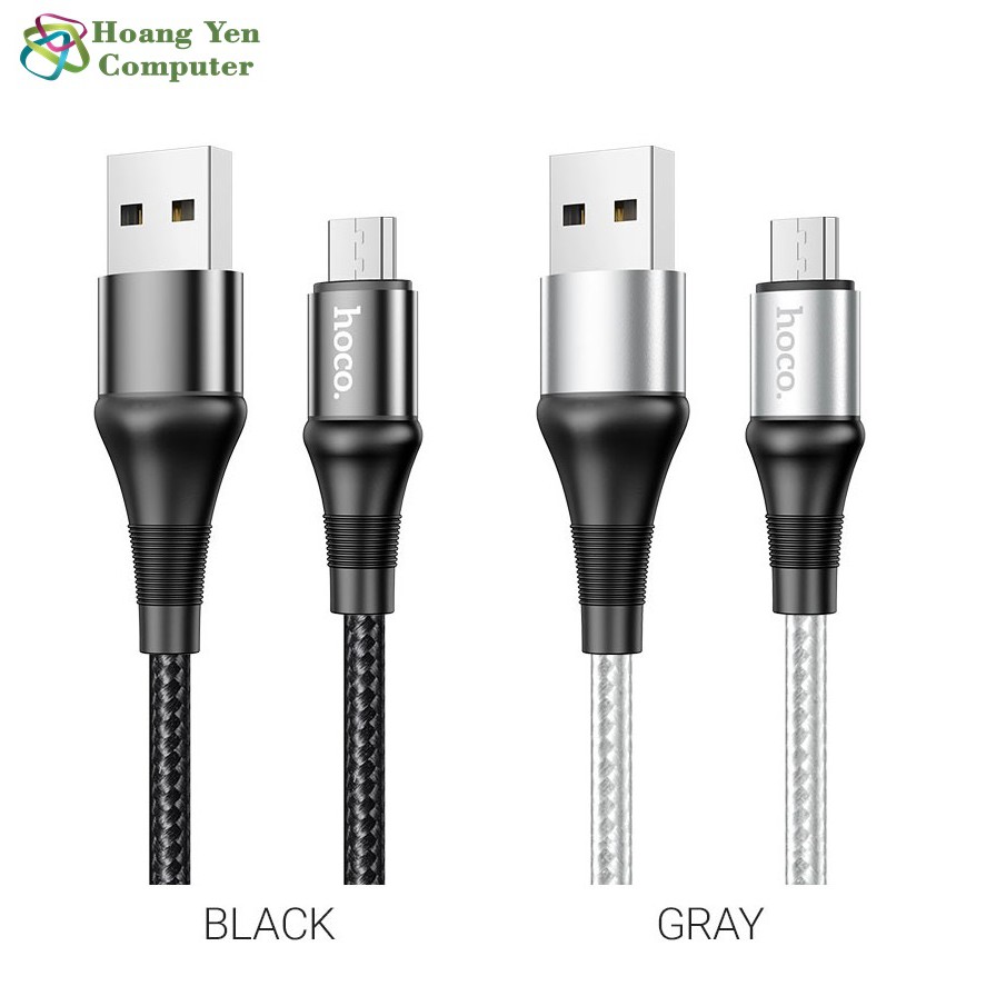 Cáp Sạc MICRO USB Hoco X50 Dây Dù Chông Đứt cho ANDROID dài 1M - BH 3 tháng 1 đổi 1