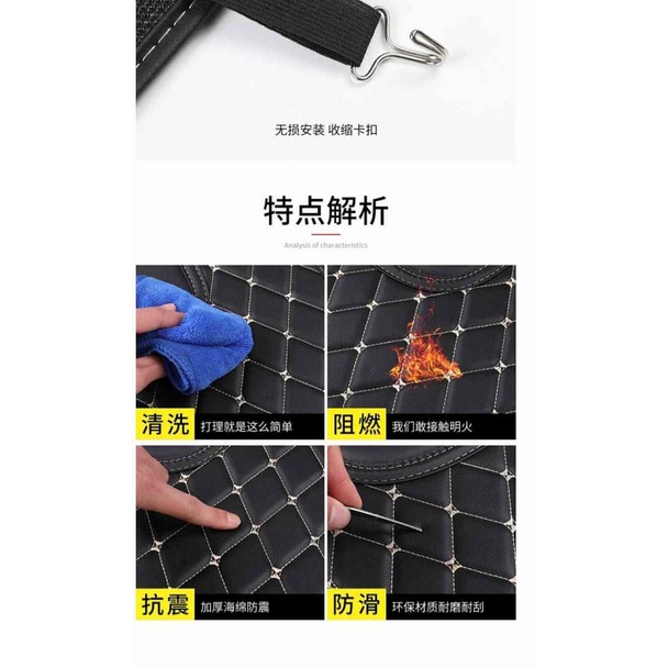 Creative Car Cartoon Protective Pad Seat Protective Pad Rear Row Anti-Dirty Anti-Wear Cushion Car Inner Chair Back Cute Anti-Kick Pad Auto department store supplies