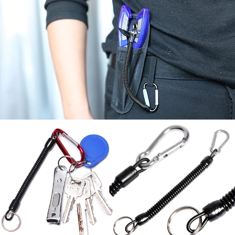 Dây móc chìa khóa co giãn chống thất lạc tiện dụng