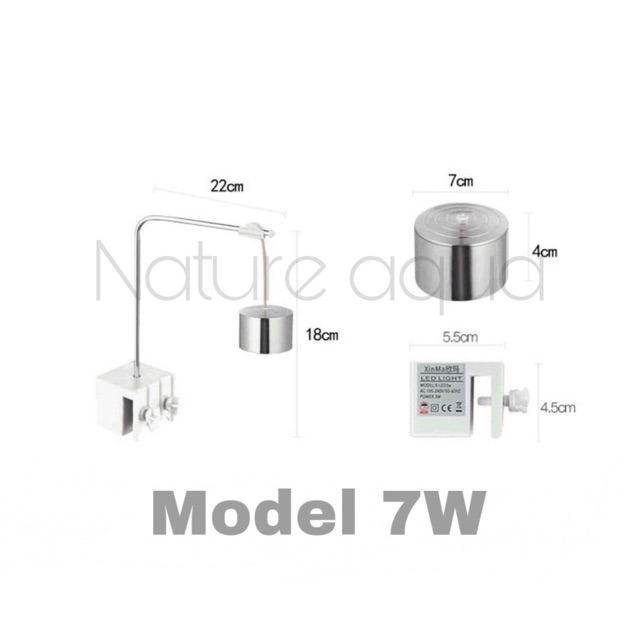 Đèn led XINMA cho hồ thủy sinh 5w/20w/40w