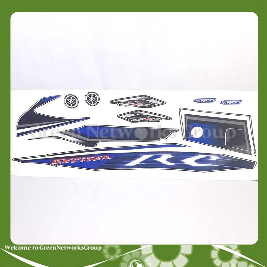 Bộ decal tem dán xe Exciter 135 2010 Greennetworks