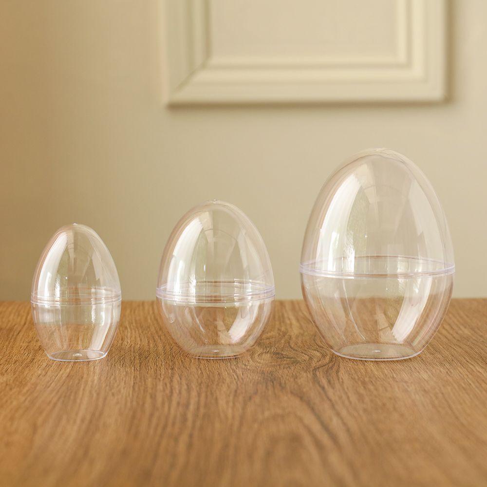 LET Set 5 Quả Trứng Phục Sinh Bằng Nhựa Trong Suốt Dùng Trang Trí DIY