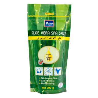 Muối lấy da chết spa lô hội Yoko Aloe Vera Spa Salt 300g