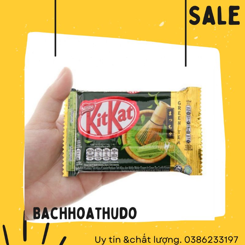 Bánh xốp phủ trà xanh Kitkat gói 35g