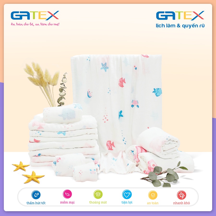 Khăn Sợi Tre 100% Cellulose GATEX