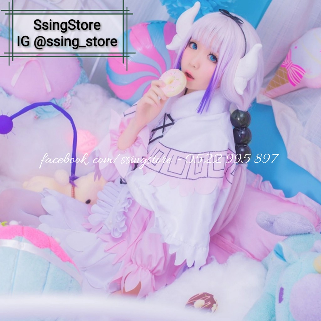 Set COSPLAY nhân vật "Kanna Kamui" trong Anime "Kobayashi-san Chi no Maid Dragon" ( Hàng order )