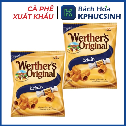 Kẹo caramen mềm Chewy Toffee nhân kem sôcôla Werther's Original 100g KPHUCSINH - Hàng Chính Hãng