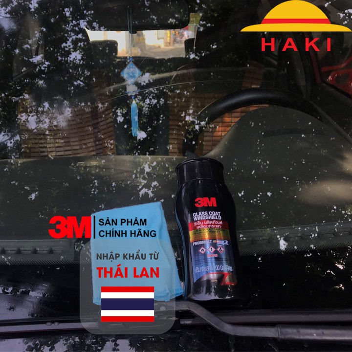 Dung dịch chống bám nước trên kính xe, chai chống bám nước kính ô tô, chống bám nước gương hậu 3M 08889LT