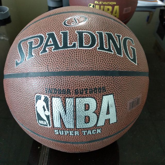 Bóng rổ da NBA Spalding Super Tack hàng loại 1 miễn so sánh hàng nổ chữ