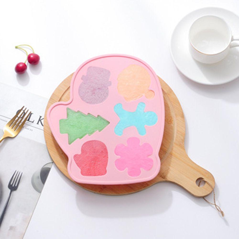 Khuôn Silicone Làm Bánh Xà Phòng 6 Ô Chủ Đề Giáng Sinh