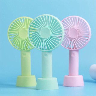 Quạt cầm tay Mini pin sạc có chân đế để bàn tiện dụng