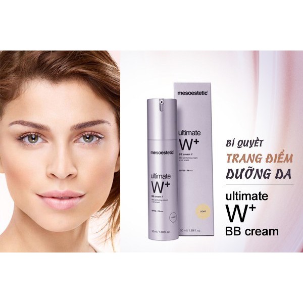 (chính hãng) Kem Trang Điểm, Dưỡng Trắng Da Mesoestetic Ultimate W+