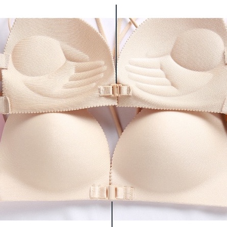 áo lót nữ đúc su cài trước đệm mỏng không gọng nâng ngực cao cấp sexy RICESTORE bra 4 dây gợi cảm big size AL014