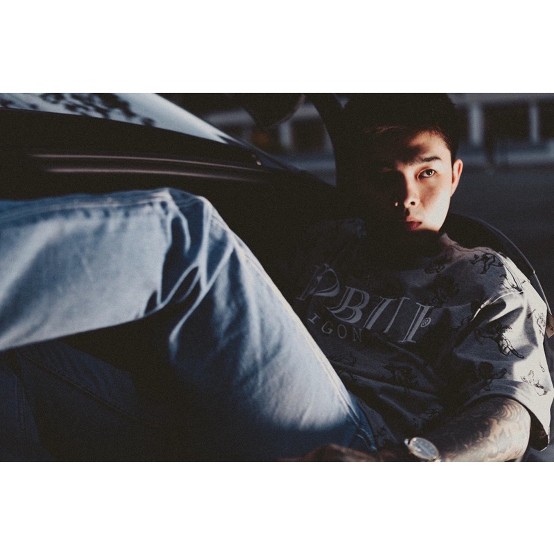 BOBUI ANGELS BOBUI LOGO TEE/ GREY MELANGE