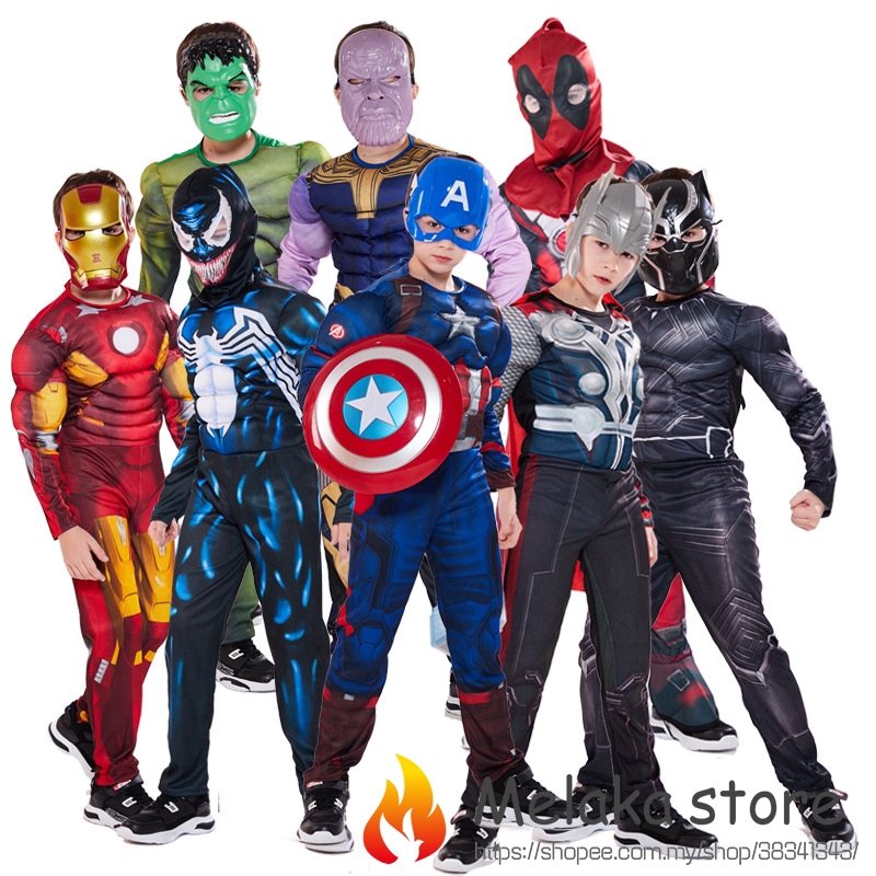 Trang Phục Hóa Trang Nhân Vật Siêu Anh Hùng Avengers Cho Bé Trai