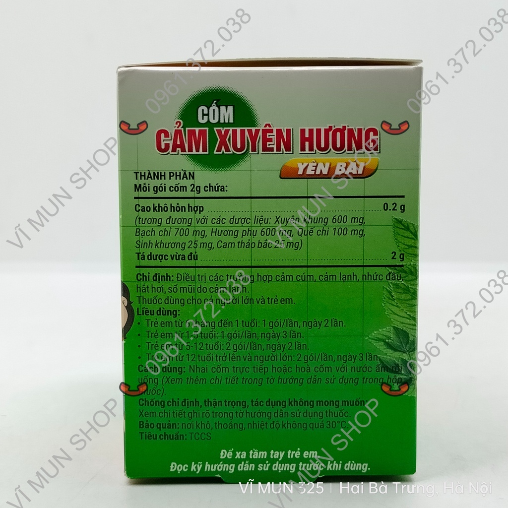 CẢM XUYÊN HƯƠNG YÊN BÁI - Cảm cúm, cảm lạnh, sổ mũi