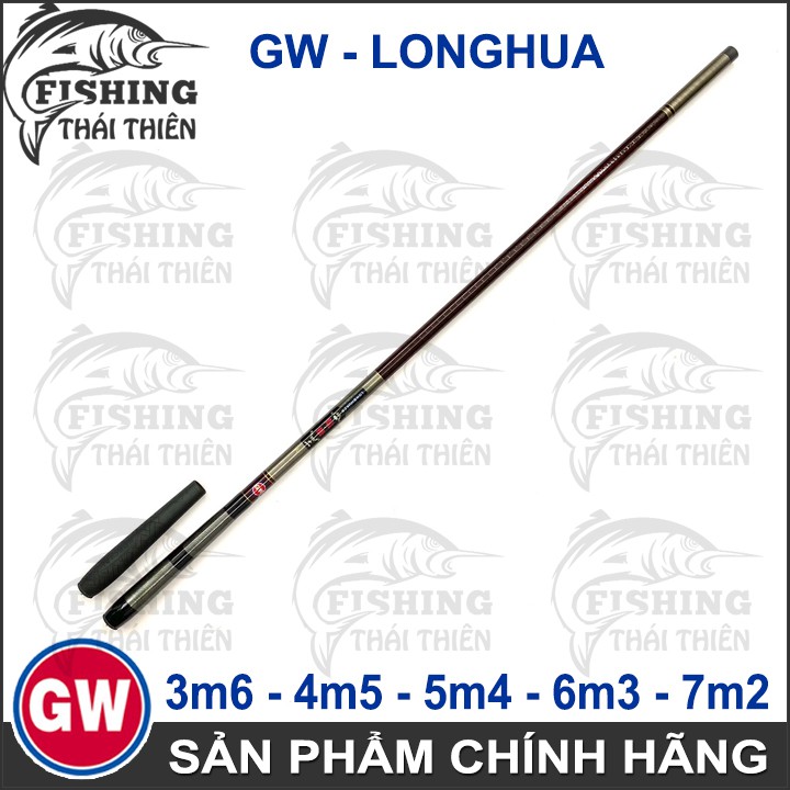 Cần Câu Tay GW Longhua Chất Liệu Carbon Chuyên Dùng Câu Cá Chép, Rô Phi, Trắm, Câu Sông, Hồ Dịch Vụ, Hàng Chính Hãng 3m6