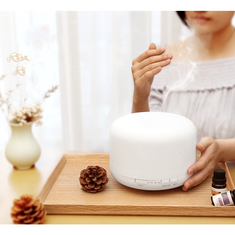 Máy khuếch tán tinh dầu FNELSE tạo độ ẩm không khí bằng sóng âm có đèn ngủ 2022