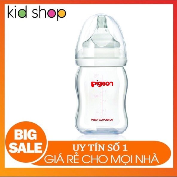 💖💖ĐỦ SIZE💖💖Bình Sữa Pigeon Cổ Rộng PP Plus 160ML/260ML🌻 HÀNG NHẬP KHẨU🌻