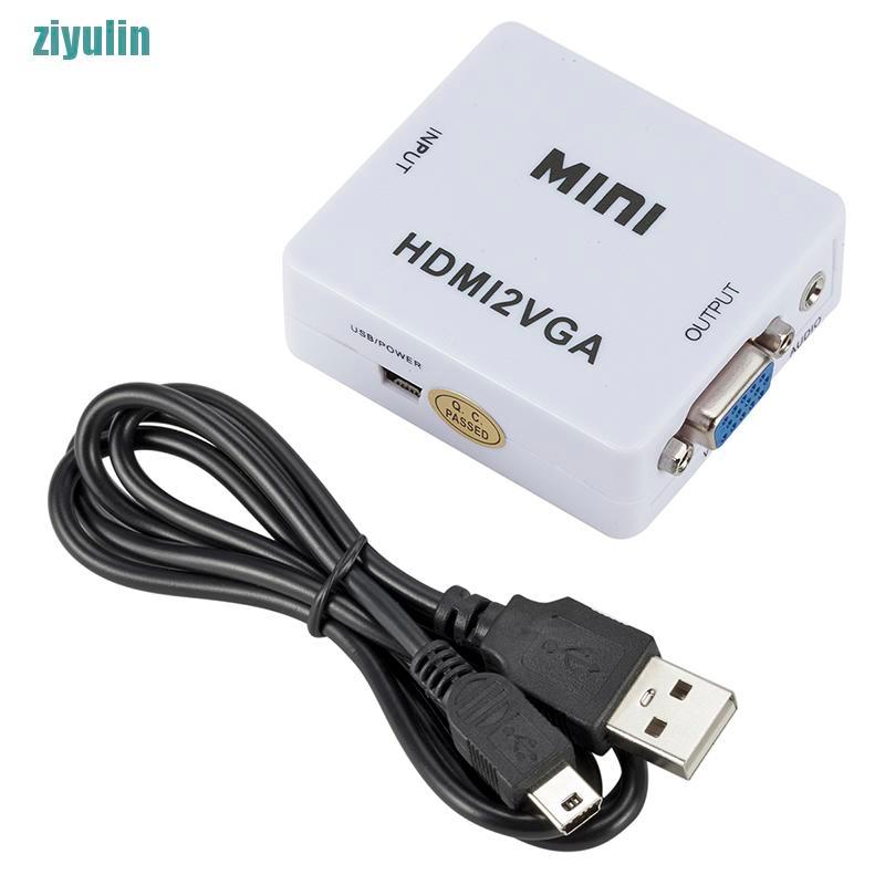 Hộp Chuyển Đổi Vga Sang Hdmi Full Hd 1080p Cho Pc Laptop Dvd Hdtv