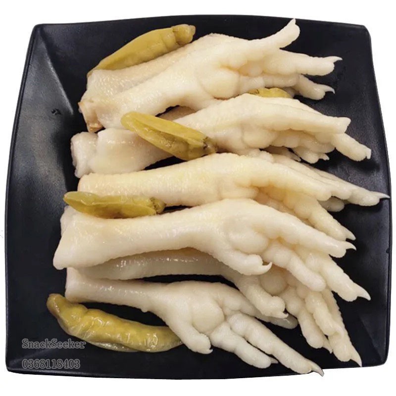 CHÂN GÀ CAY ỚT XANH CAY THƠM -CHÂN GÀ CAY 1 CHIẾC TRÙNG KHÁNH